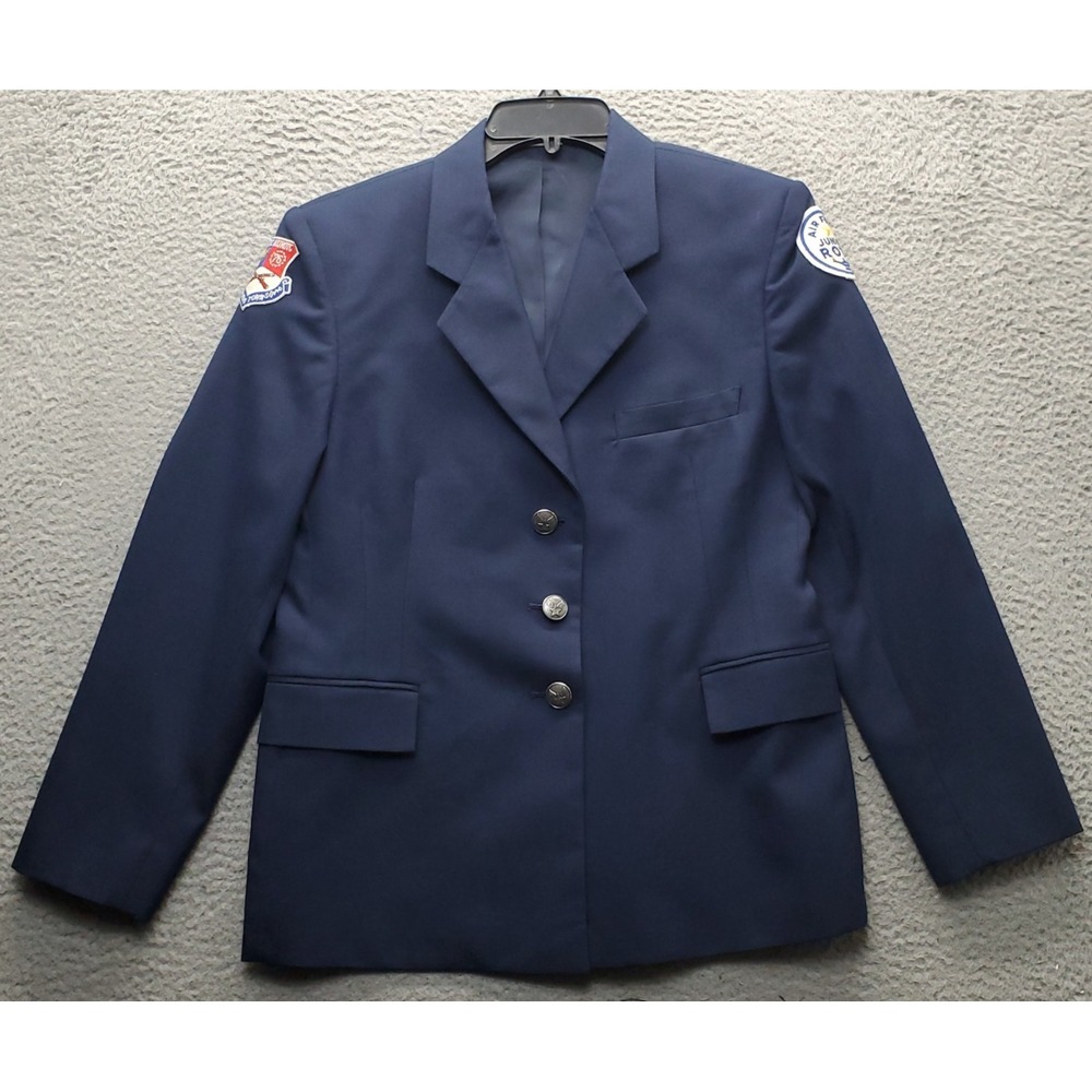 Vintage DSCP Air Force Junior ROTC Collectable Dress Uniform Blazer Mens 12 Navy